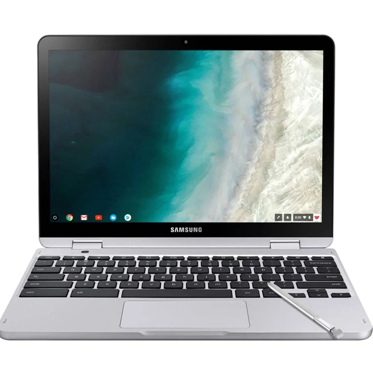 Samsung Chromebook Plus V2 2-in-1 Laptop- 4GB RAM, 64GB eMMC, 13MP Camera, Chrome OS, 12.2", 16:10 Aspect Ratio- XE520QAB-K03US Light Titan 