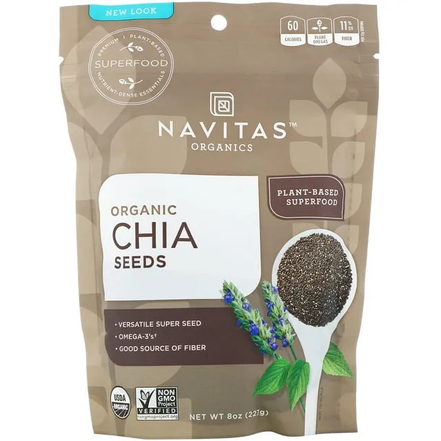 Navitas Naturals Organic Chia Seeds - 8 oz bag