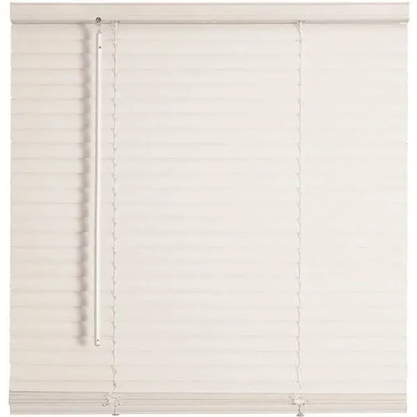 TruTouch White Cordless Light Filtering Vinyl Mini Blinds with 1 in. Slats 36 in. W x 64 in. L