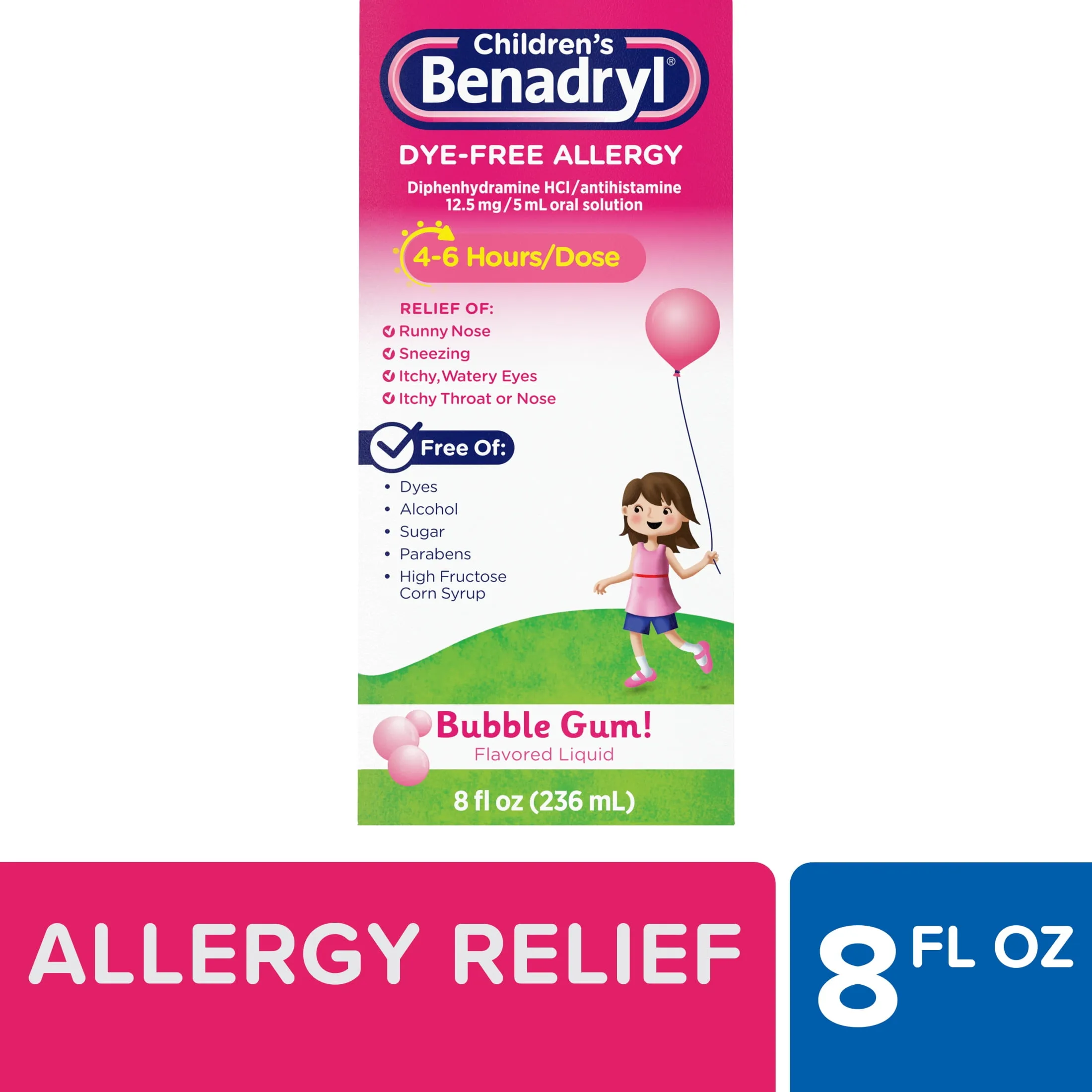 Benadryl Children's Dye-Free Allergy Liquid