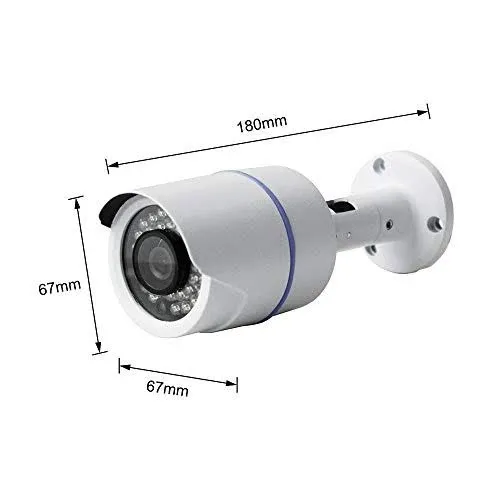 1 Pack Analog HD 1080p Wired Bullet Camera (White, Camera Only, Compatible with Night Owl DVRs)