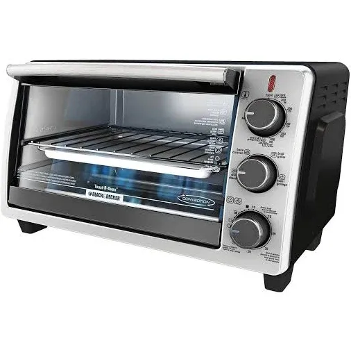 BLACK+DECKER 6 Slice Toaster Oven - Black