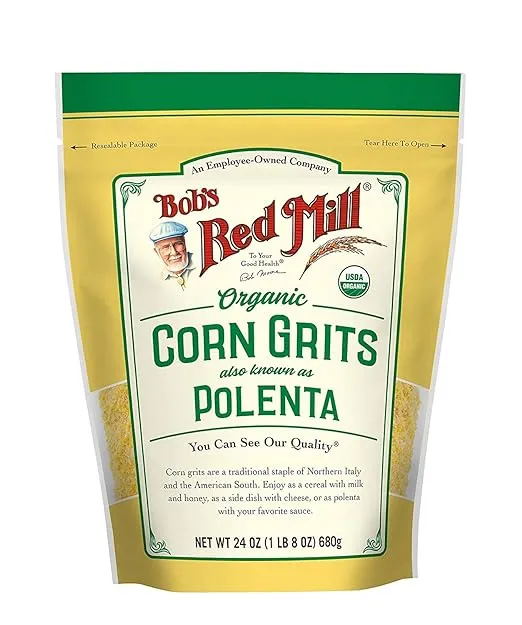 Bob's Red Mill Corn Grits, Polenta, 24 Ounce (Pack of 2)