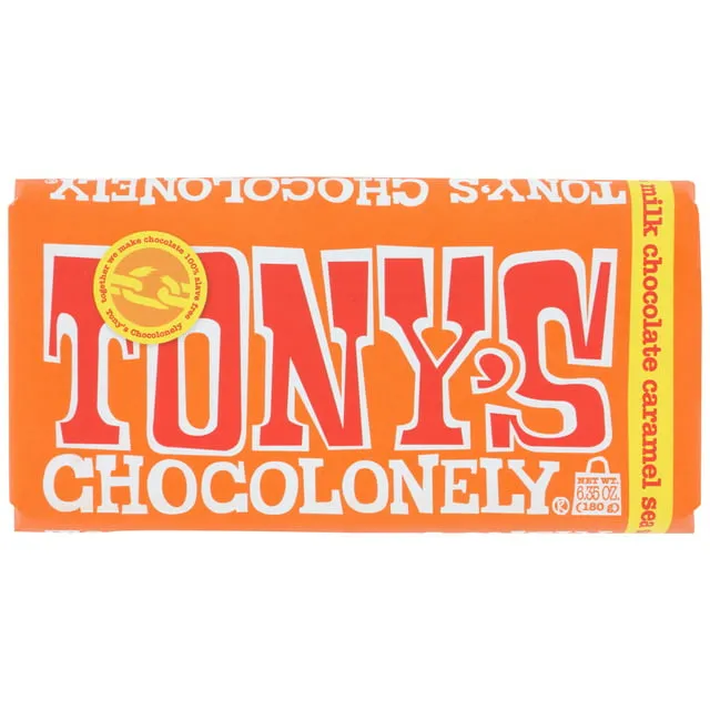 Tony's Chocolonely Caramel Sea Salt Milk Chocolate Bar