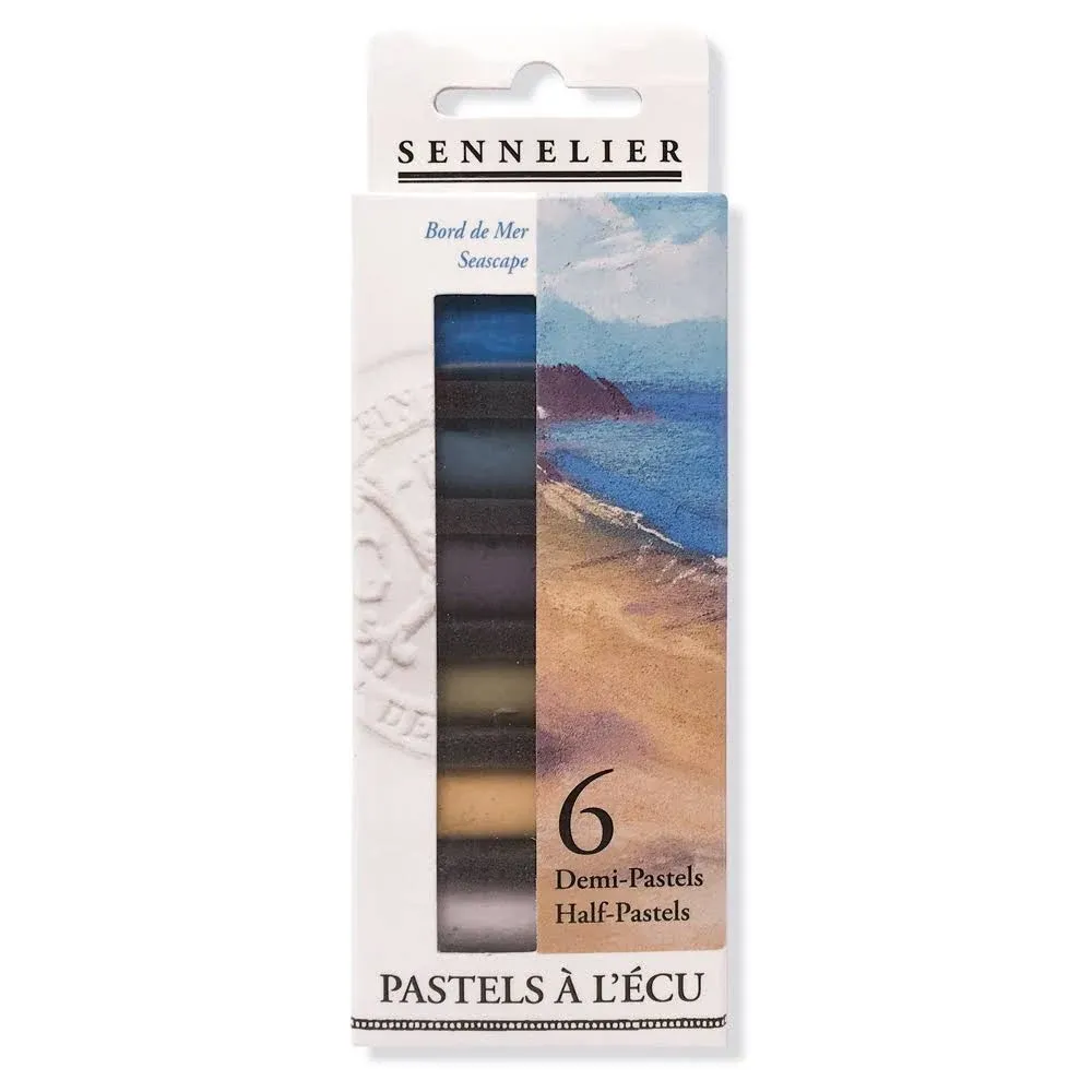 Sennelier Extra Soft Half Pastel Sticks Set of 6 Seaside