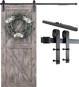  6.6 FT Sliding Barn Door Soft Close Hardware Kit  Smoothly and Quietly