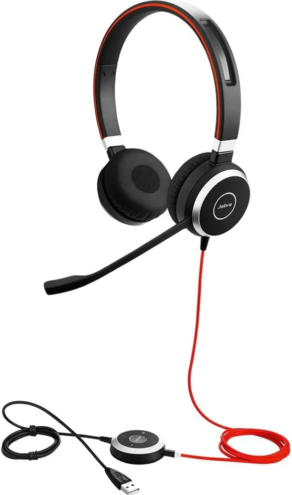 Jabra Evolve 40 UC Optimized Professional Wired Mono Headset - Black