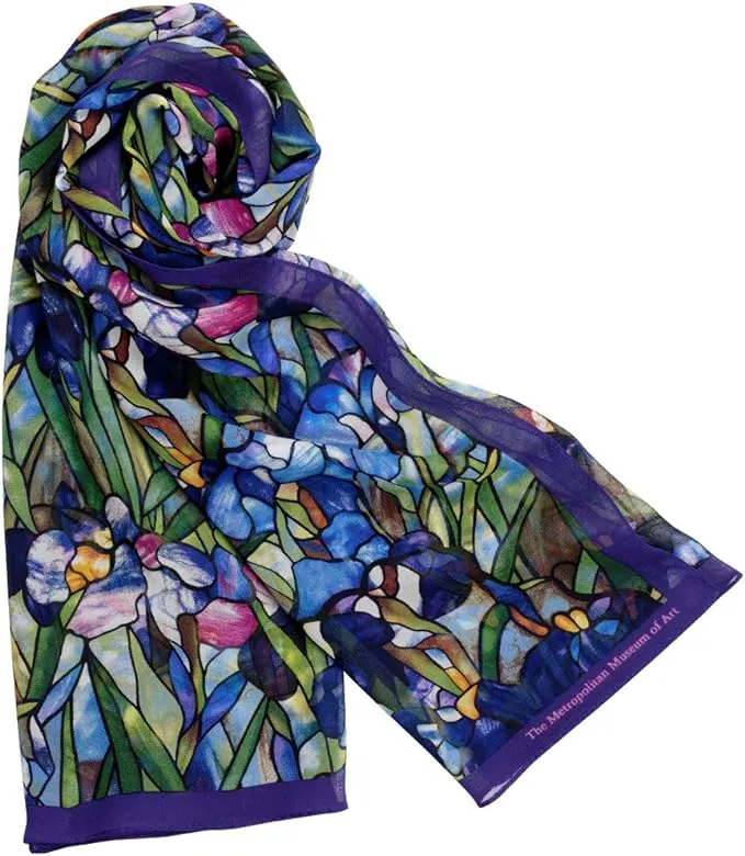 Met Museum Louis C. Tiffany Iris Scarf