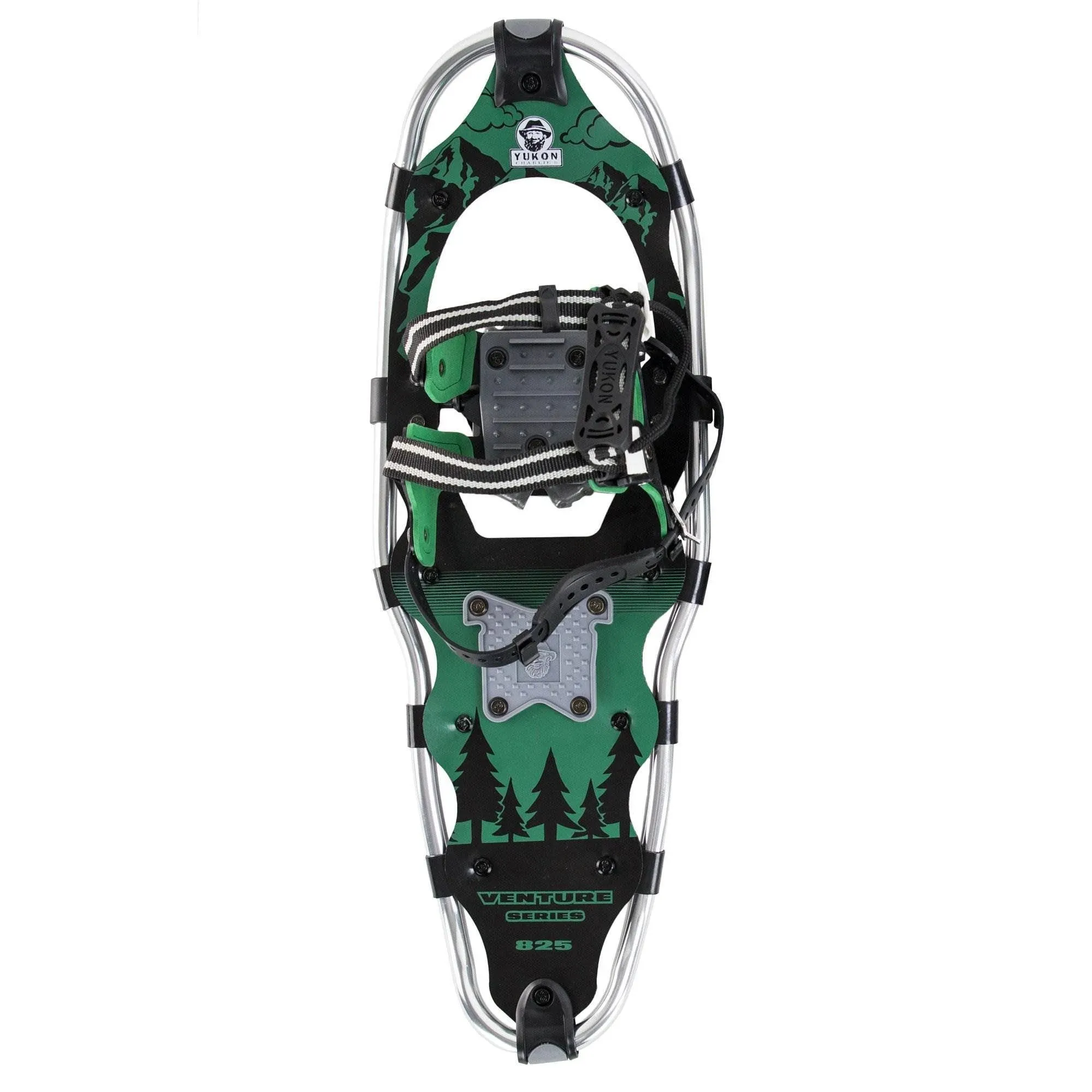 Yukon Charlie's Advanced 8x25 inch Men's Snowshoe Kit with Aluminum Poles & Bag