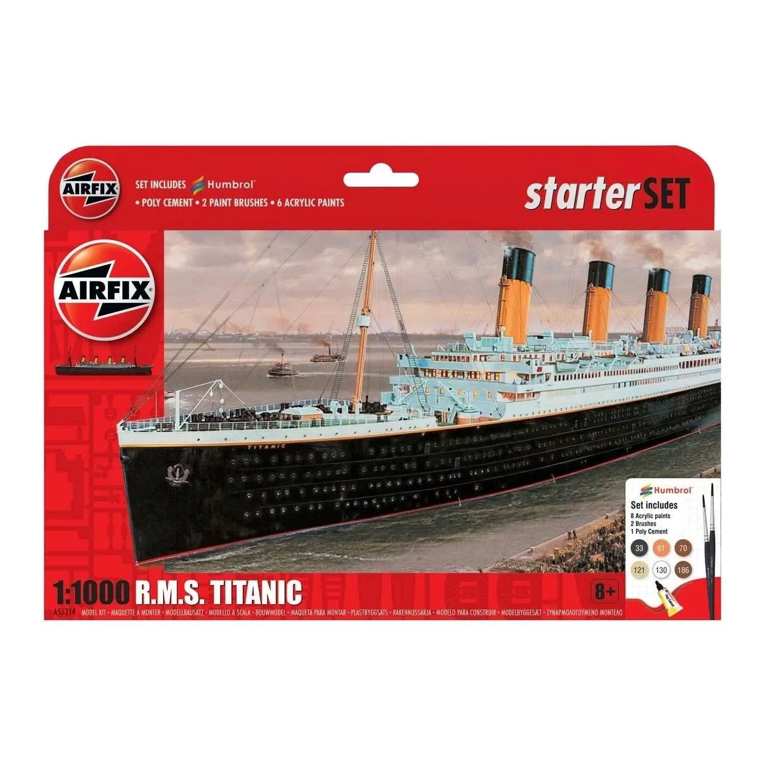 Airfix 1 1000 RMS Titanic Starter Set A55314