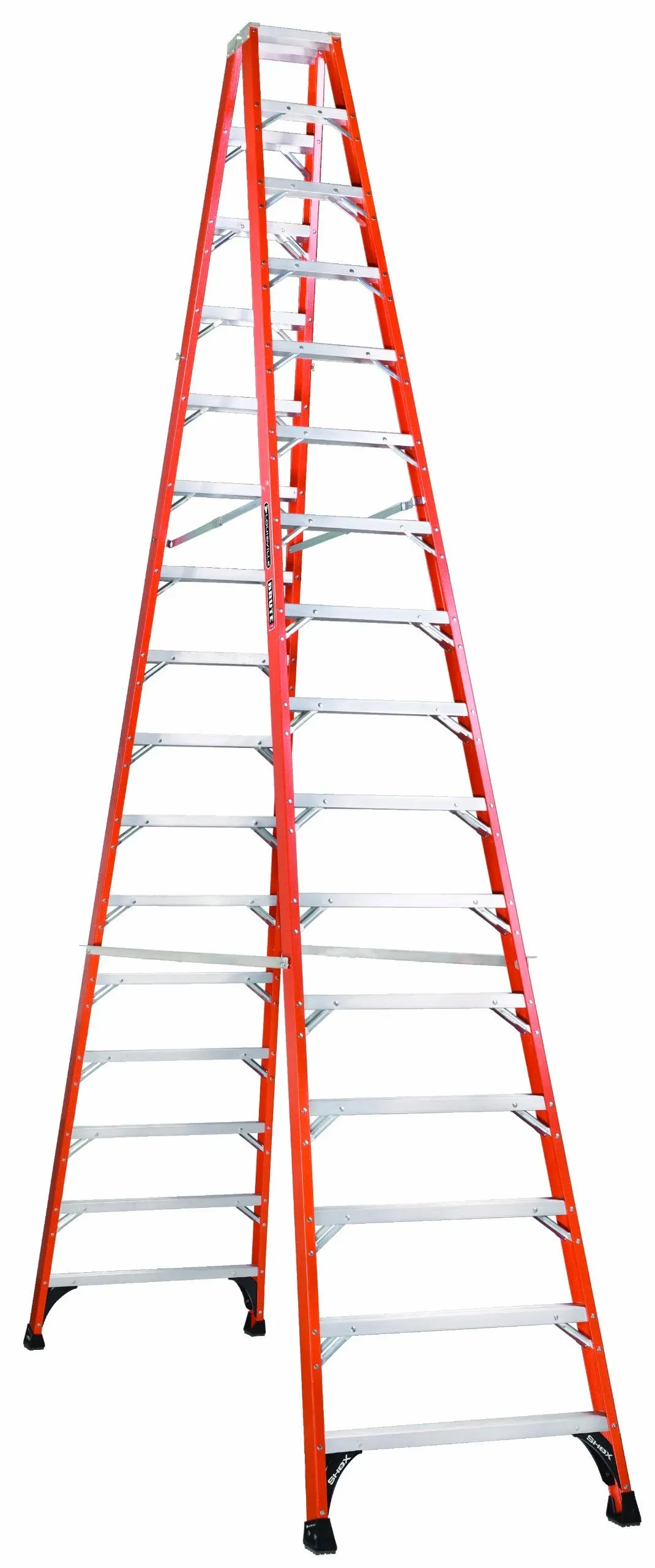 Louisville 16 ft. Fiberglass Twin Stepladder , FM1416HD