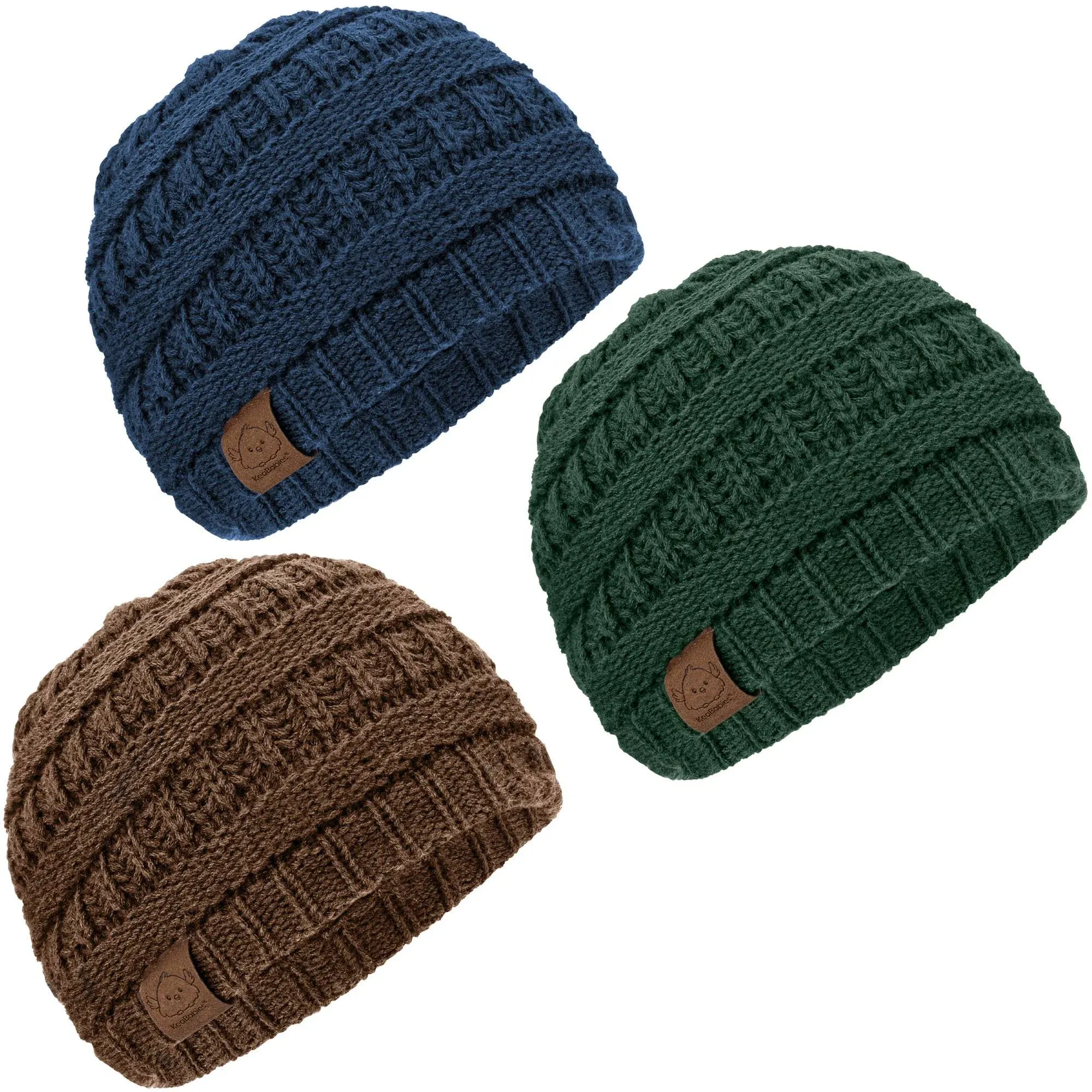 KeaBabies 3-Pack Warmzy Baby Beanies Icelandic