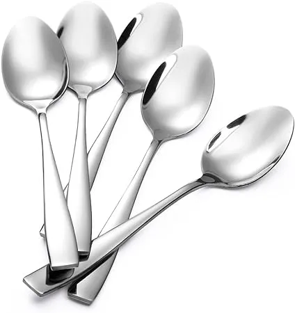 Eslite 24-Piece Large Stainless Steel Dinner Spoons,8 Inches