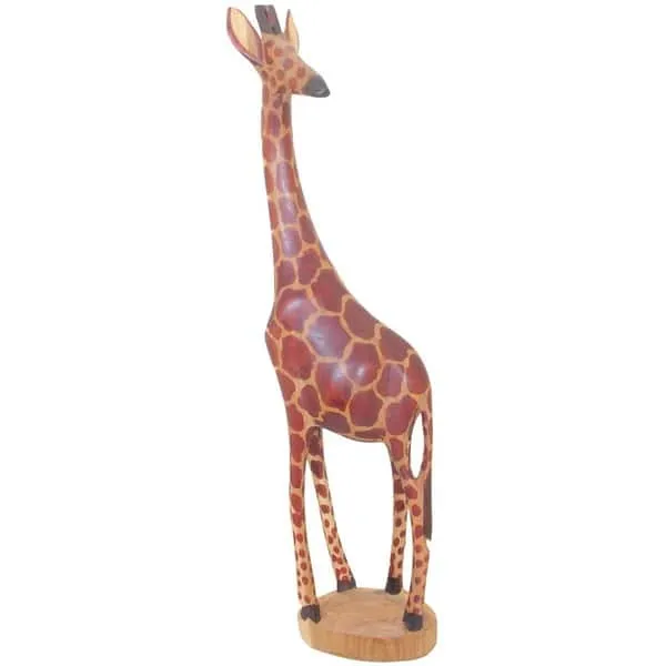 Handmade Wooden Giraffe Statue (Kenya) - Bed Bath & Beyond - 7924602