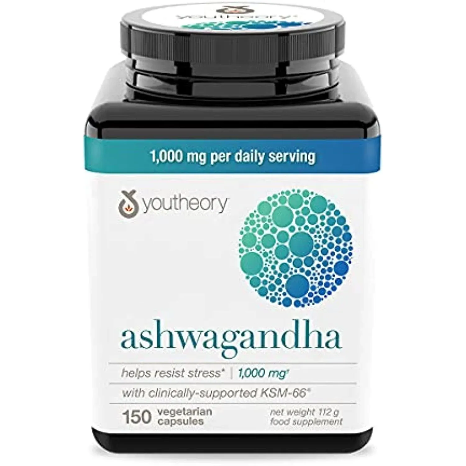 youtheory Ashwagandha 1,000 mg., 150 Capsules