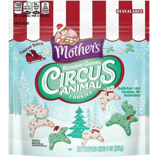 Mother's Cookies, Frosted, Reindeer Games - 9 oz