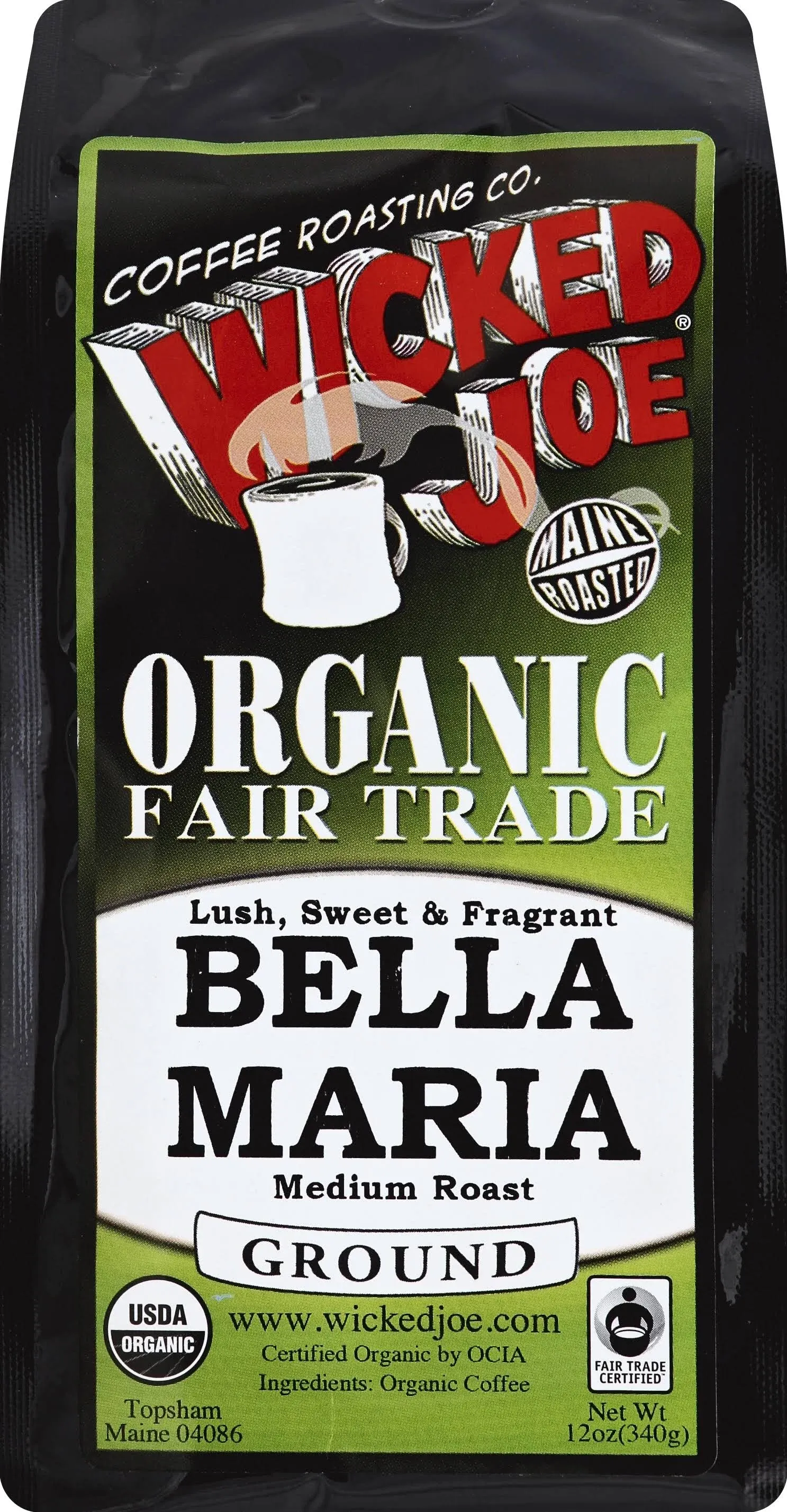 Wicked Joe Coffee Bella Maria Ground Coffee Light