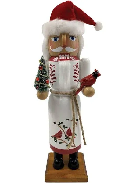 Santa's Workshop 14 in. Cardinal Claus Nutcracker