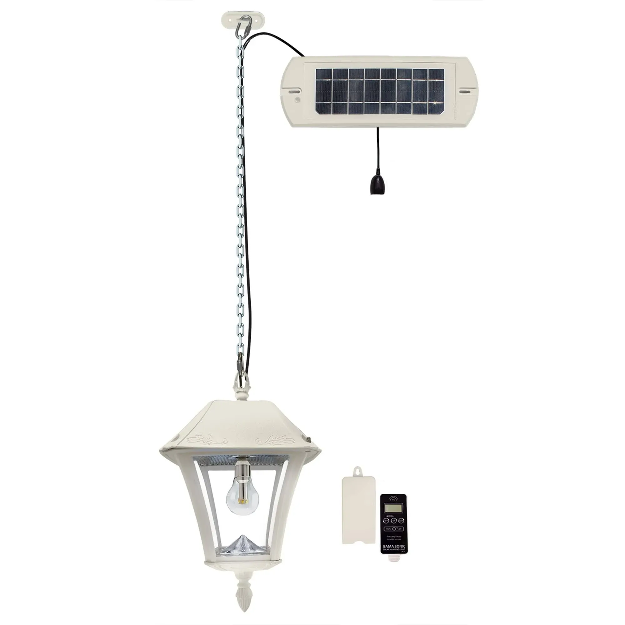 Baytown II 1 Light 10 inch White Solar Hanging Light