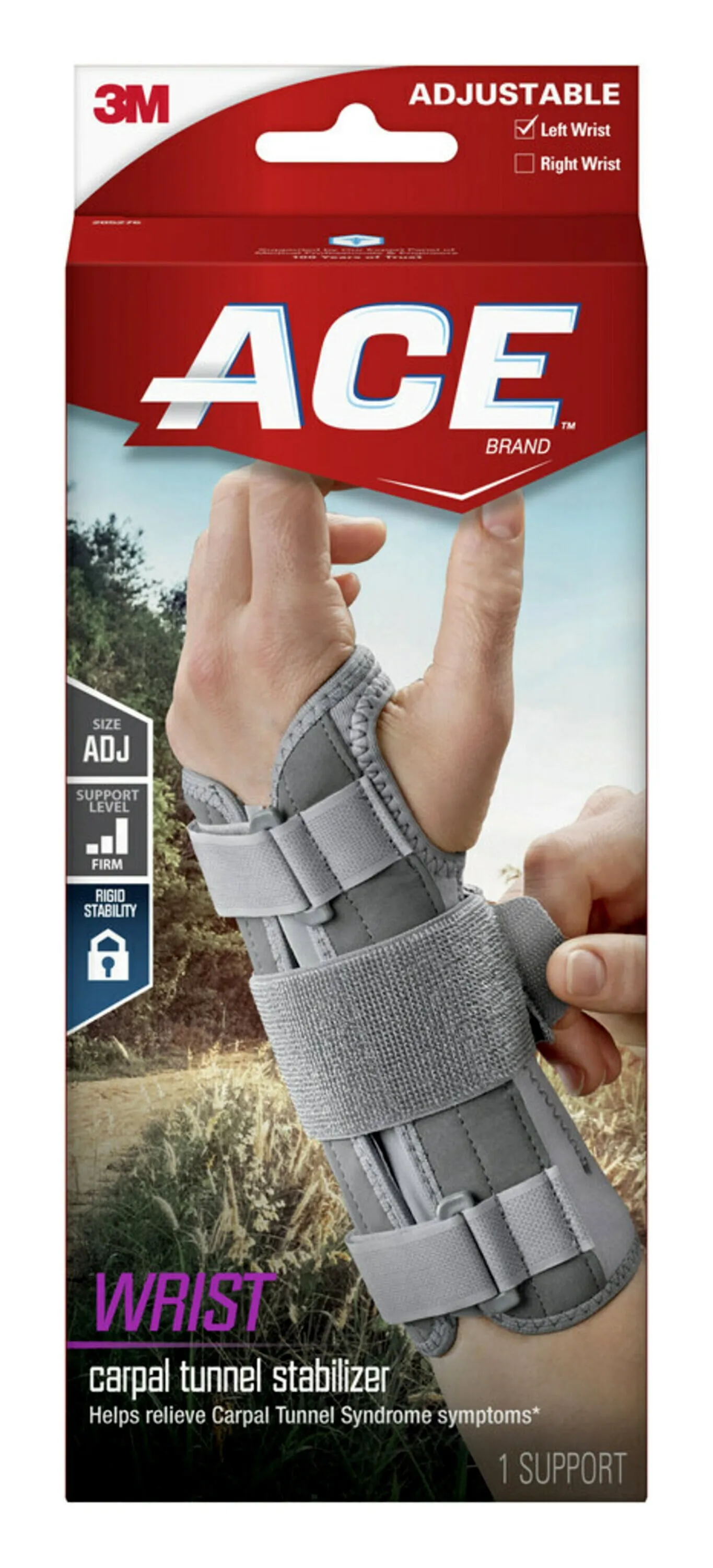 ACE Deluxe Wrist Stabilizer, Left, Large/Extra Large