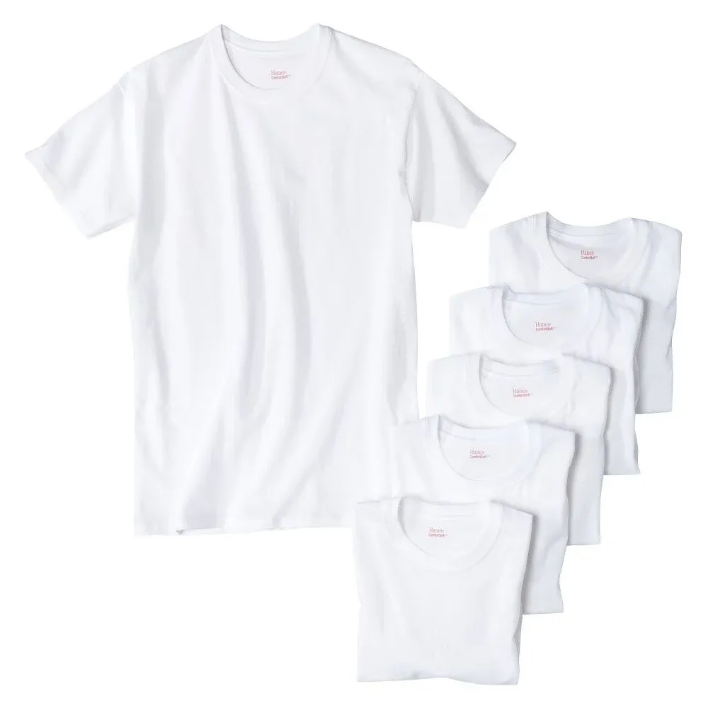 Hanes Ultimate Men's 6-Pack Crew T-Shirt