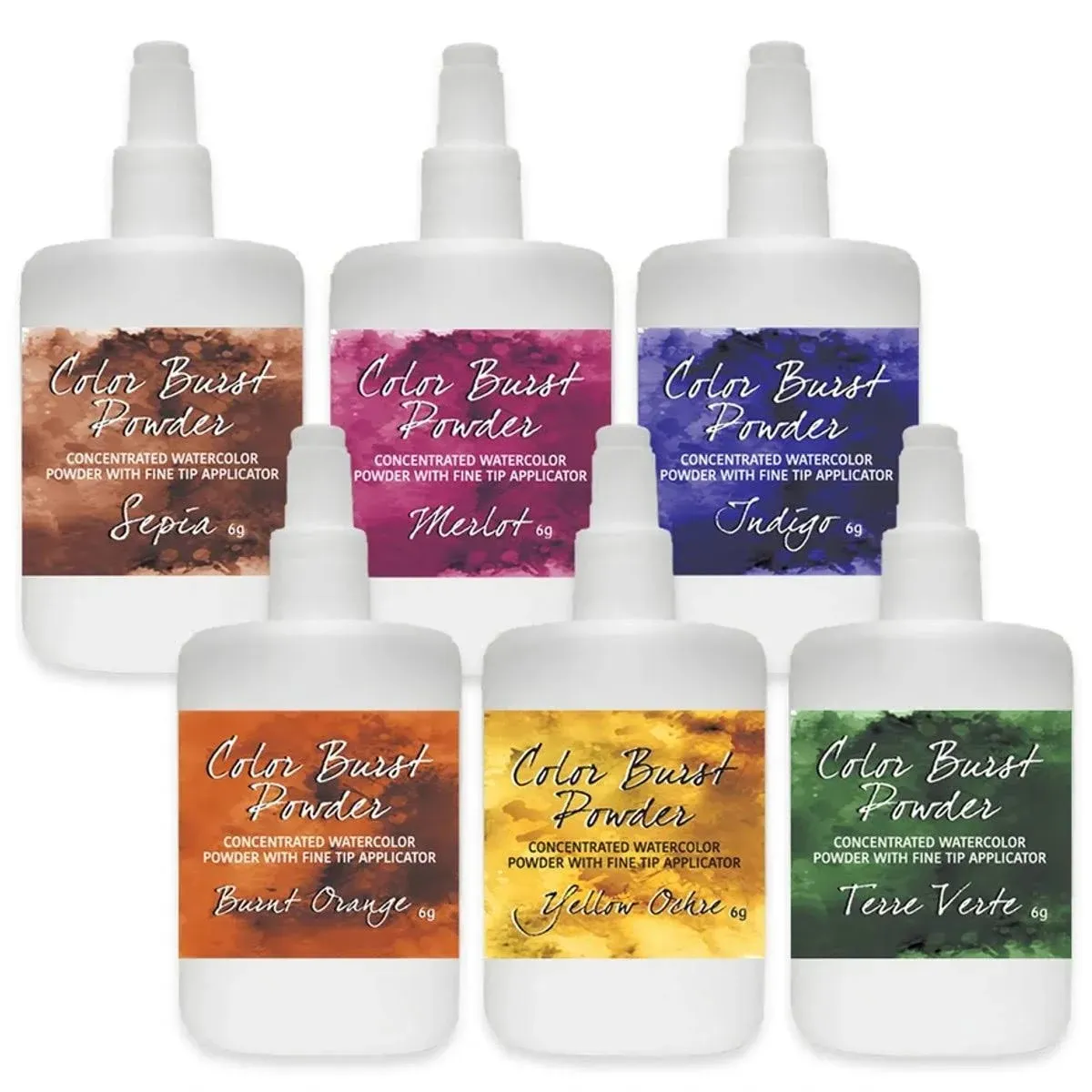 Contact USA Color Burst Powder Earth Tones 6 Pack