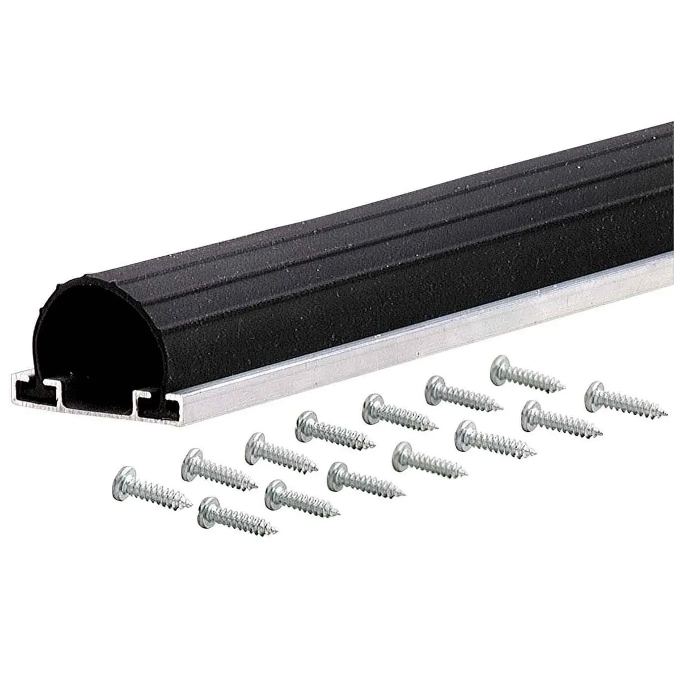 M-D Building Products 87643 9-Foot Black Aluminum Garage Door Bottom