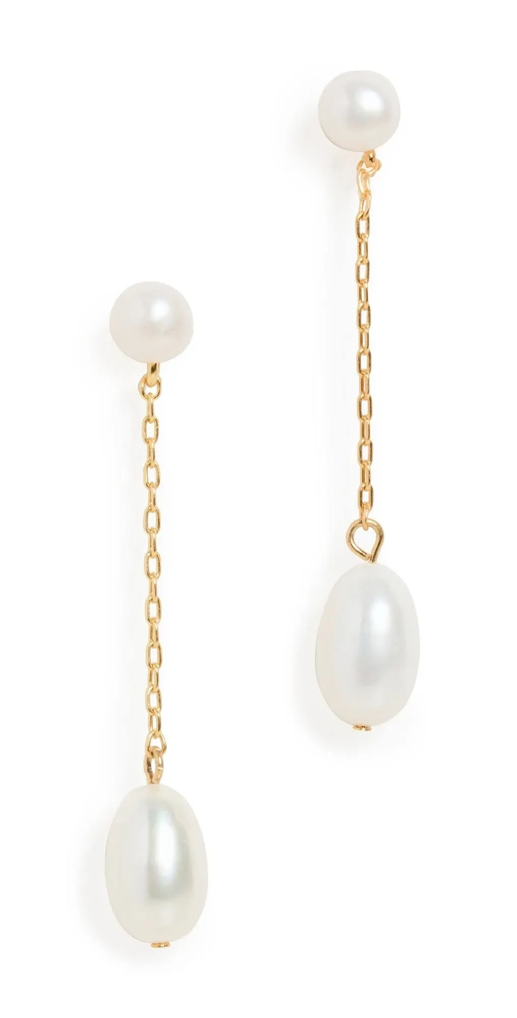 Madewell Women's Freshwater Pearl Linear Statement Earrings