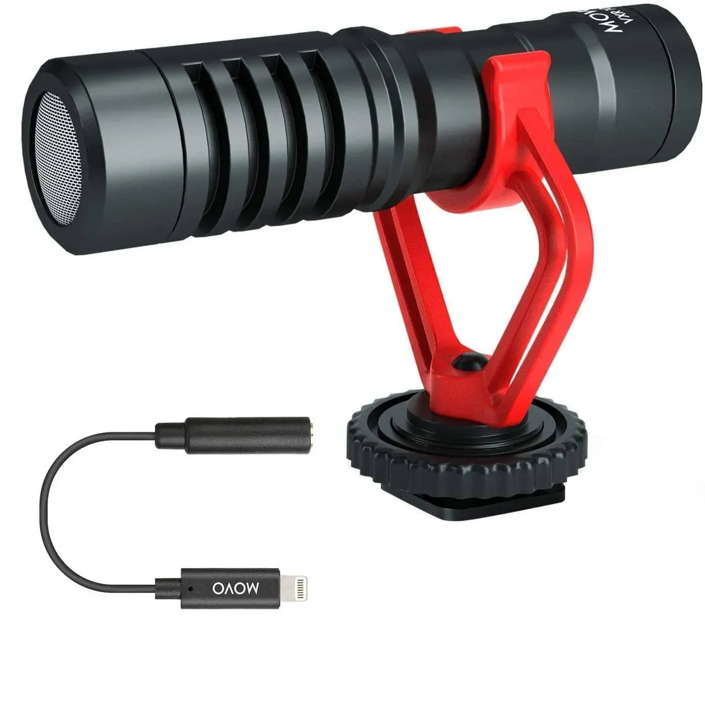 Movo VXR10 Universal Video Microphone with Lightning Dongle Adapter - Includes ...