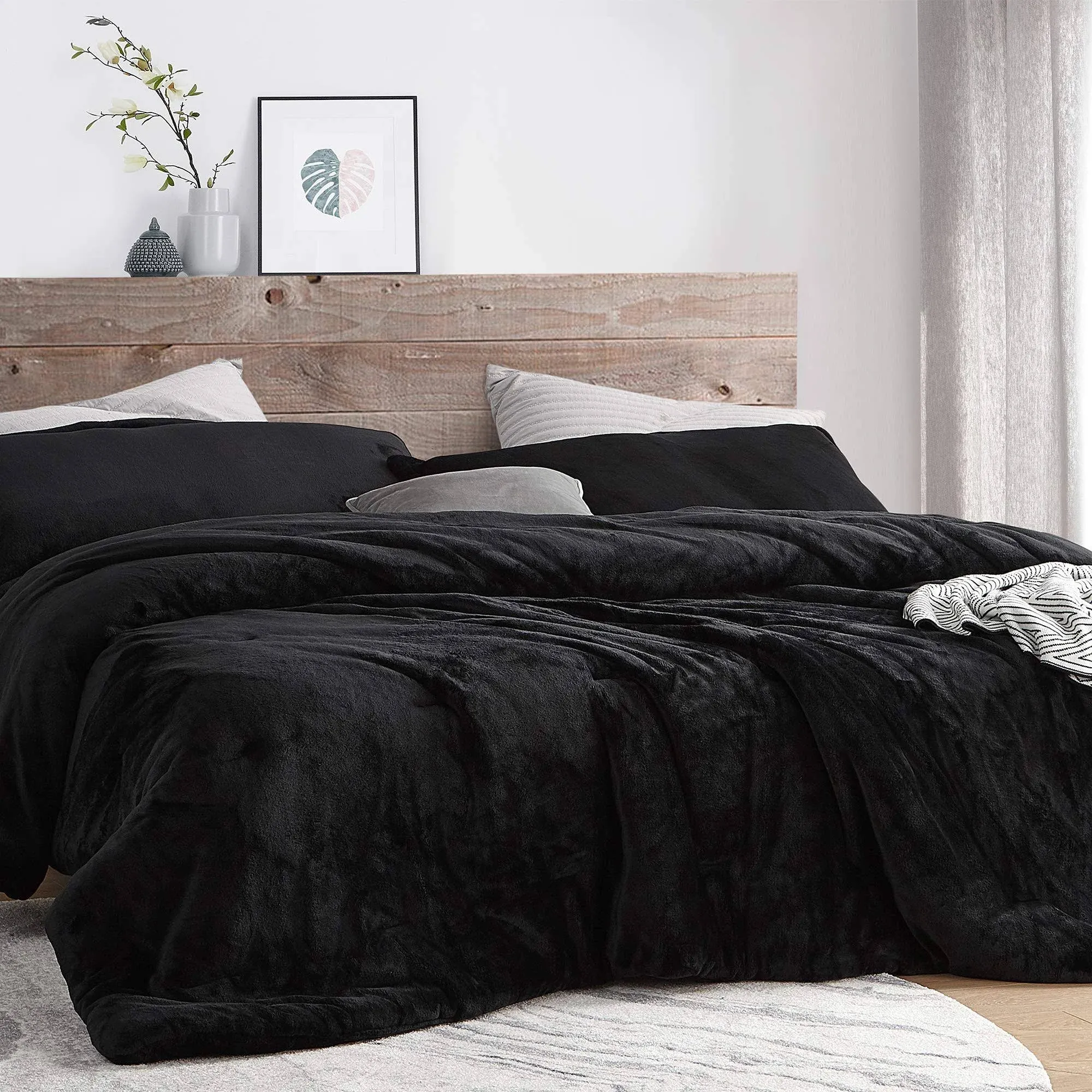 Me Sooo Comfy - Coma Inducer Oversized Comforter Set - Black - Oversized Queen