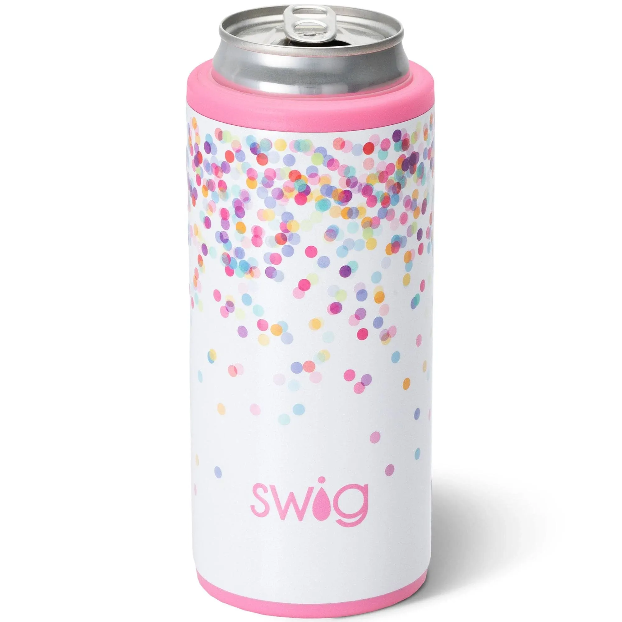 Skinny Can Cooler - Pink Confetti