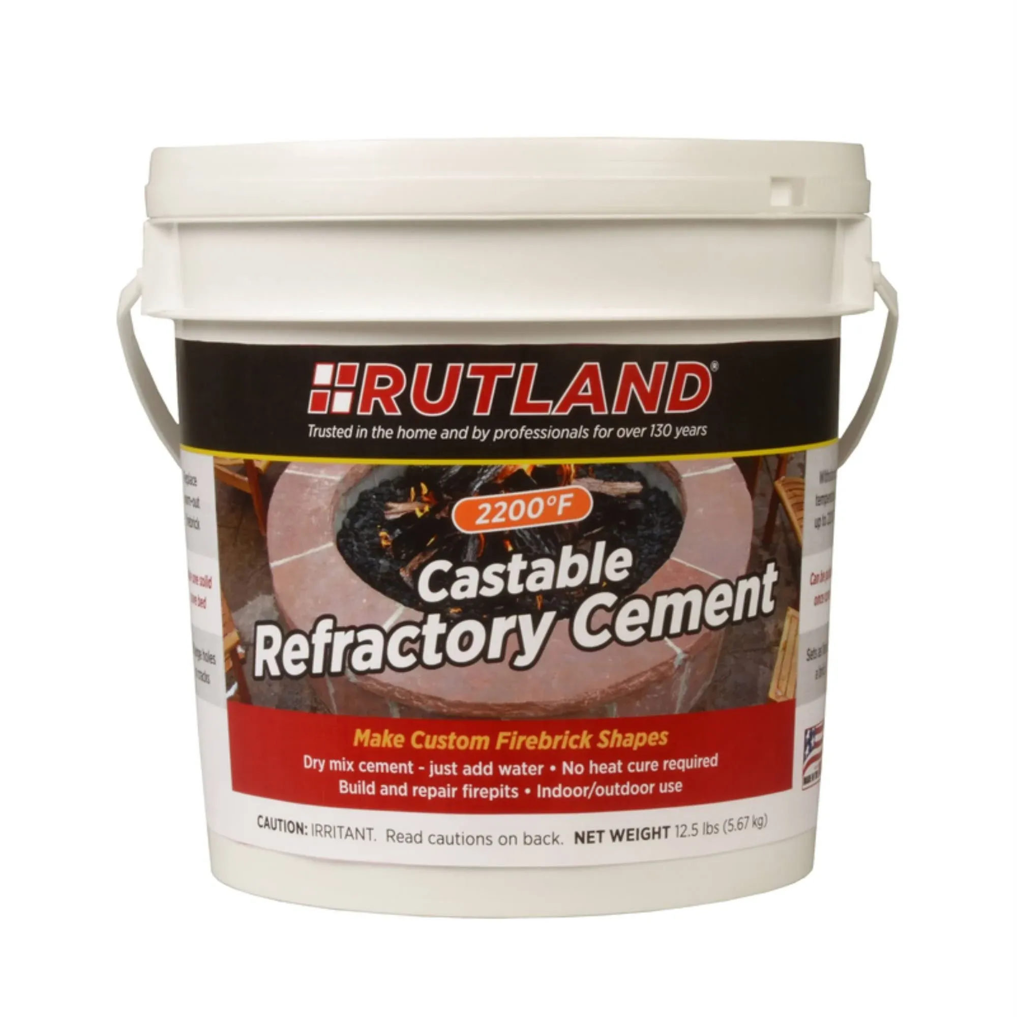 Rutland Castable Refractory Cement - 12.5 lbs