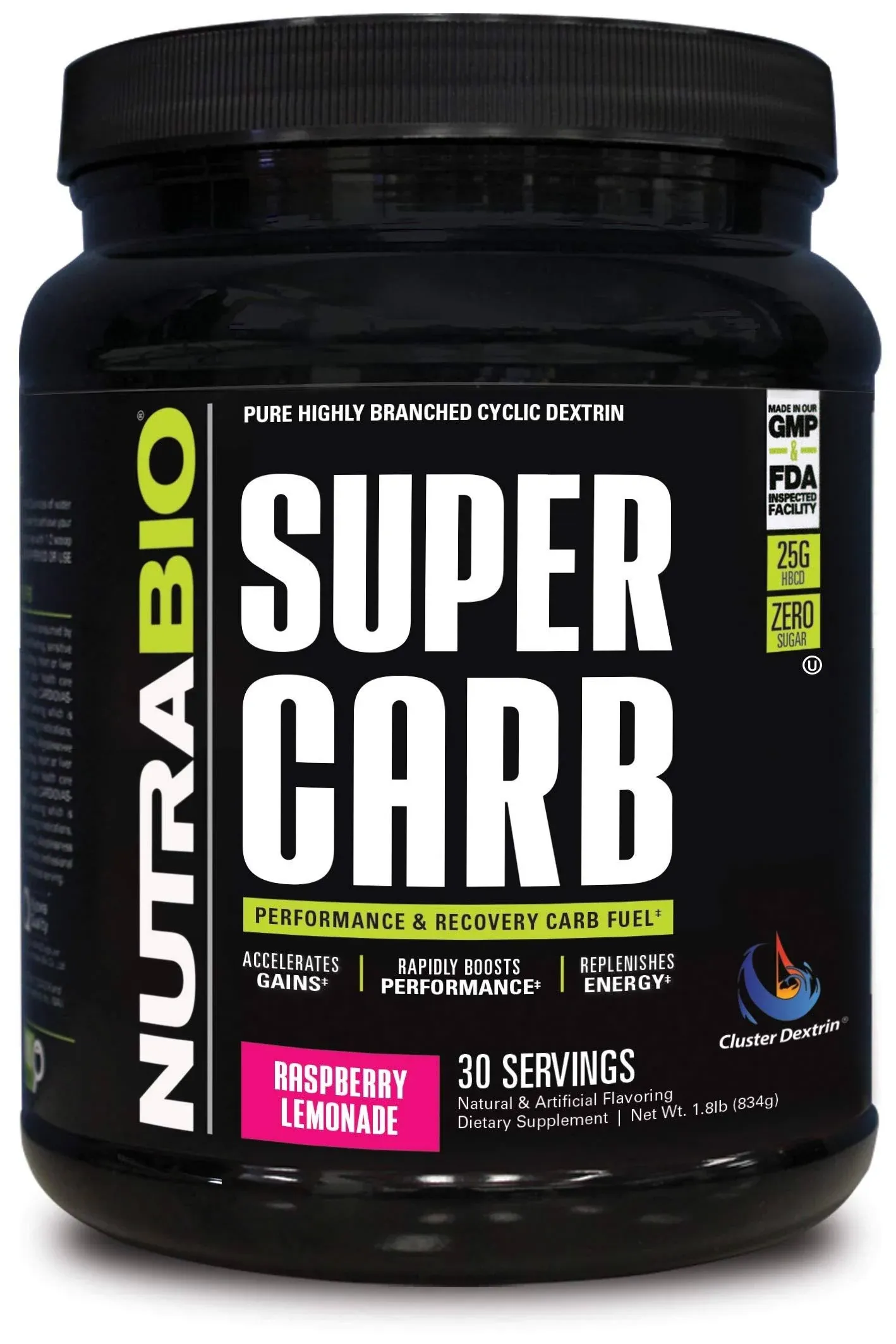 NutraBio Super Carb (sweet Tea 30 Servings)