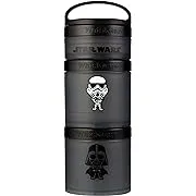 Whiskware Plastic Star Wars Stackable Snack Containers for Kids and Toddlers