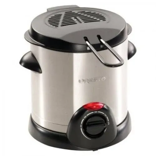 Presto 05470 Stainless Steel Electric Deep Fryer Silver