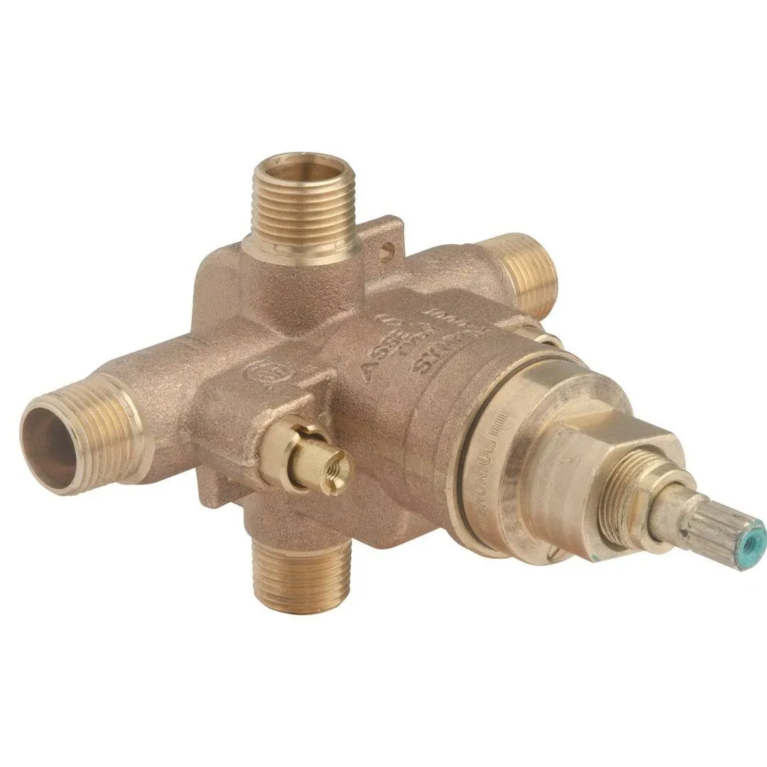 Symmons S262BODY Temptrol Pressure-Balancing Tub/Shower Valve with Versaflex Integral Diverter, Brass