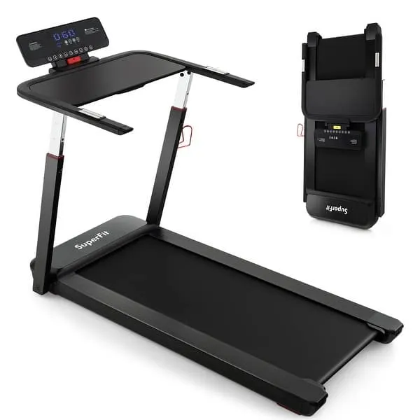 Superfit 3HP Running Machine Folding Treadmill Adjustable Height APP - See Details