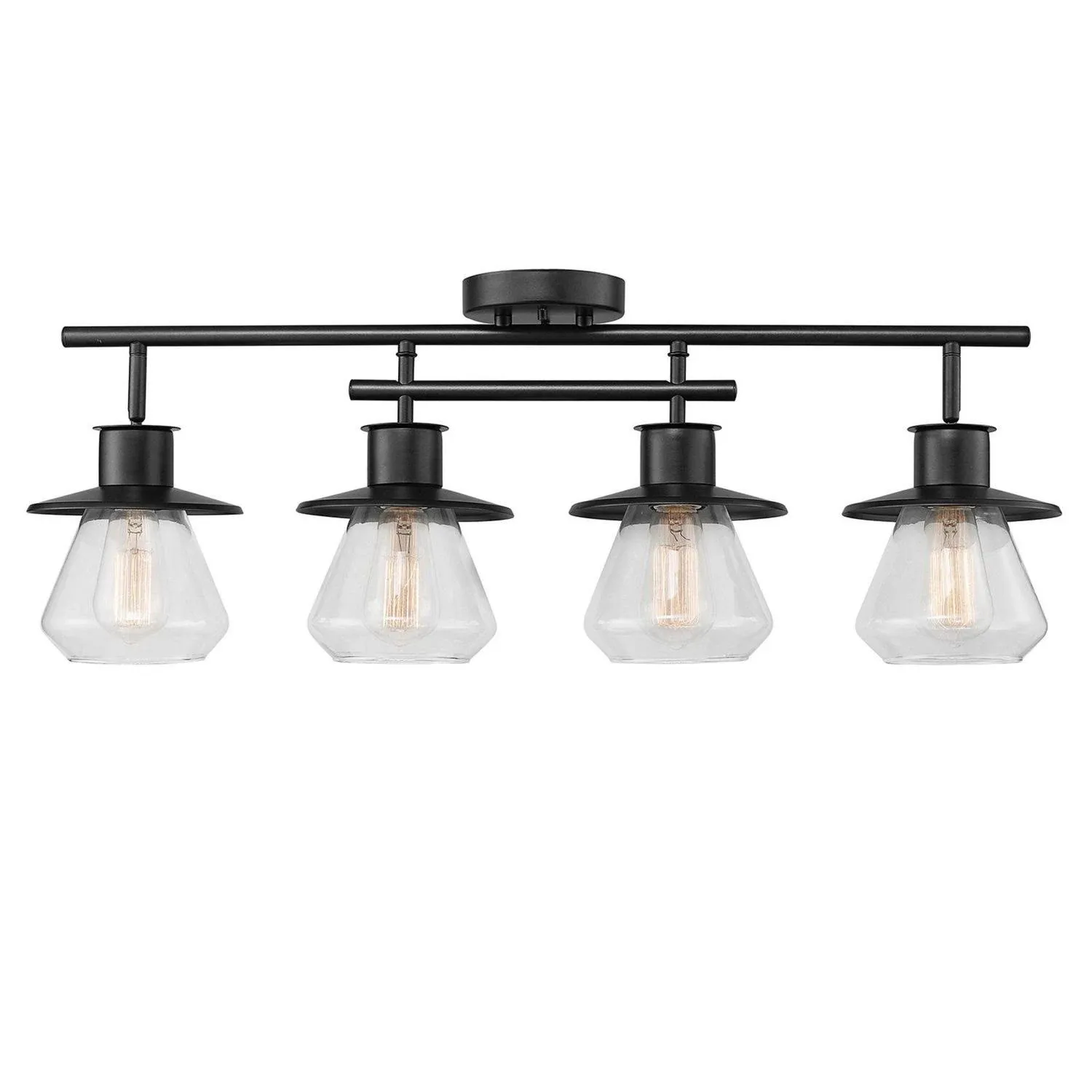 Globe Electric Nate 4-Light Dark Bronze Track Lighting Kit, 59530