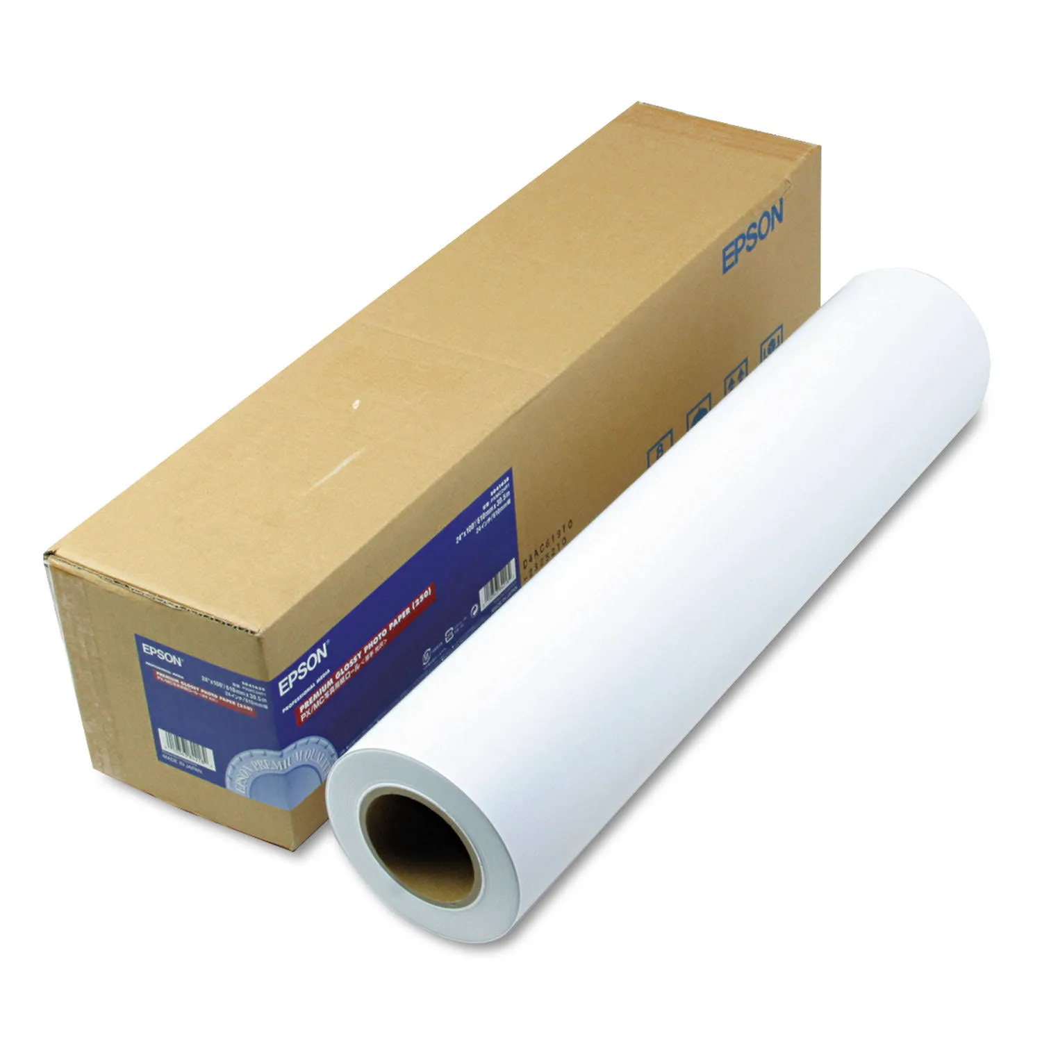 Epson S041638 Premium 10 mil. 24&#034; x 100&#039; Photo Paper Roll - Glossy White New