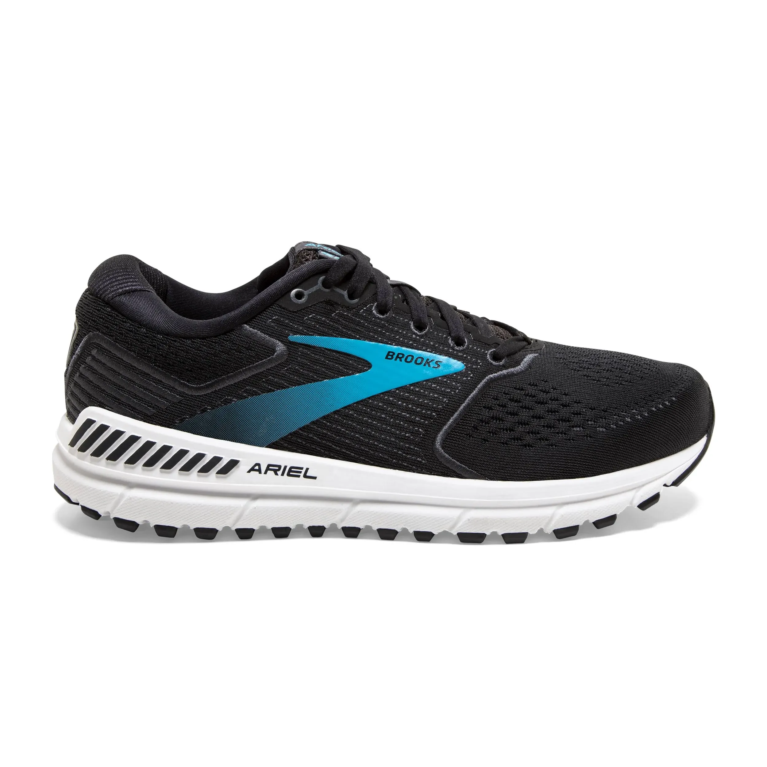 Brooks Running, Women's Brooks Ariel '20 Road Running Shoes, Black/Ebony/Blue