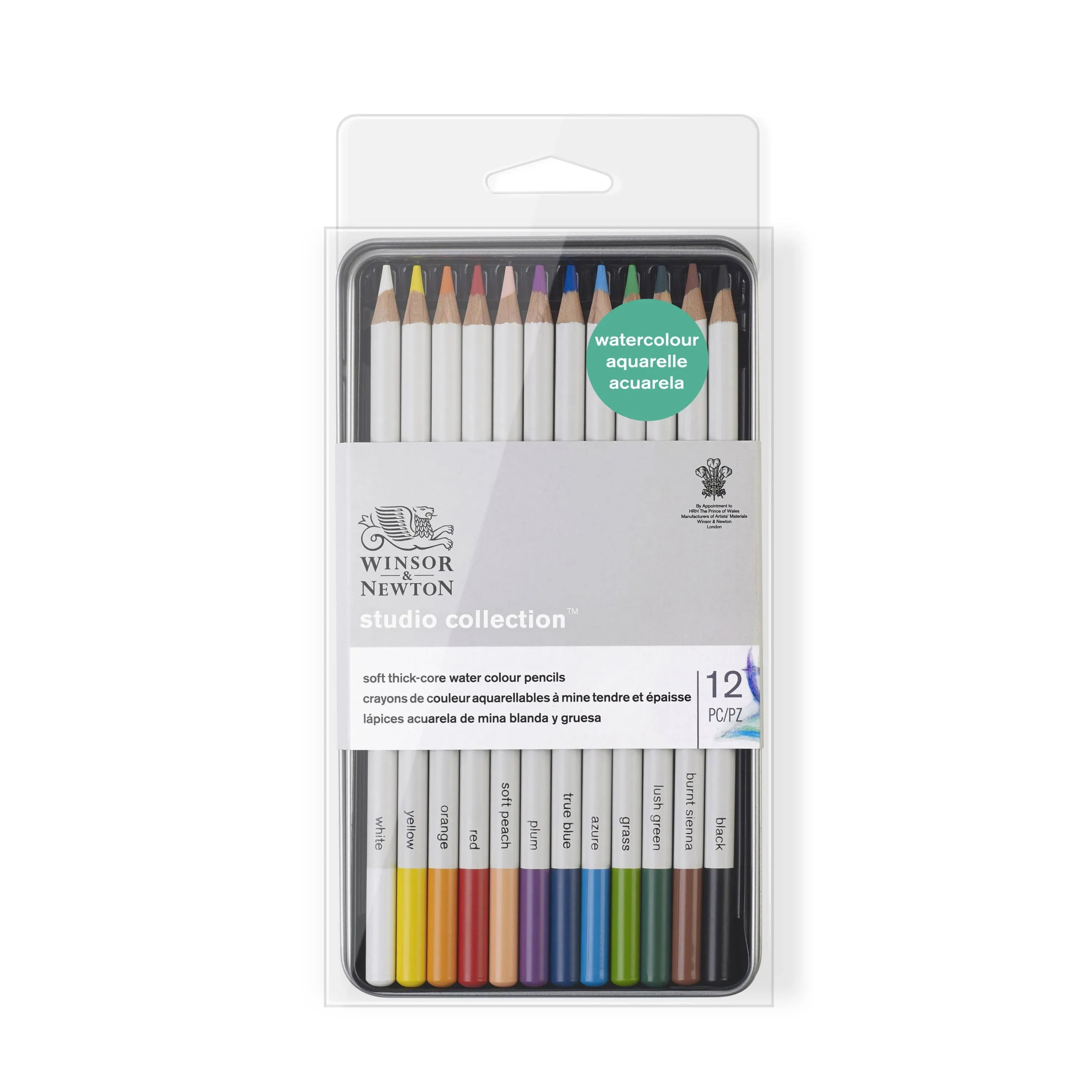 Studio Collection Watercolor Pencil Tin of 12 | Winsor Newton