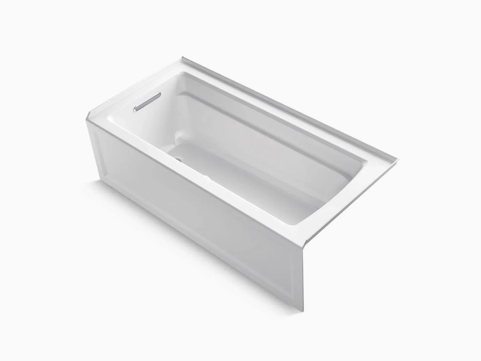 Kohler K-1948-LA Archer 66" x 32" Alcove Bath, Left Drain - White