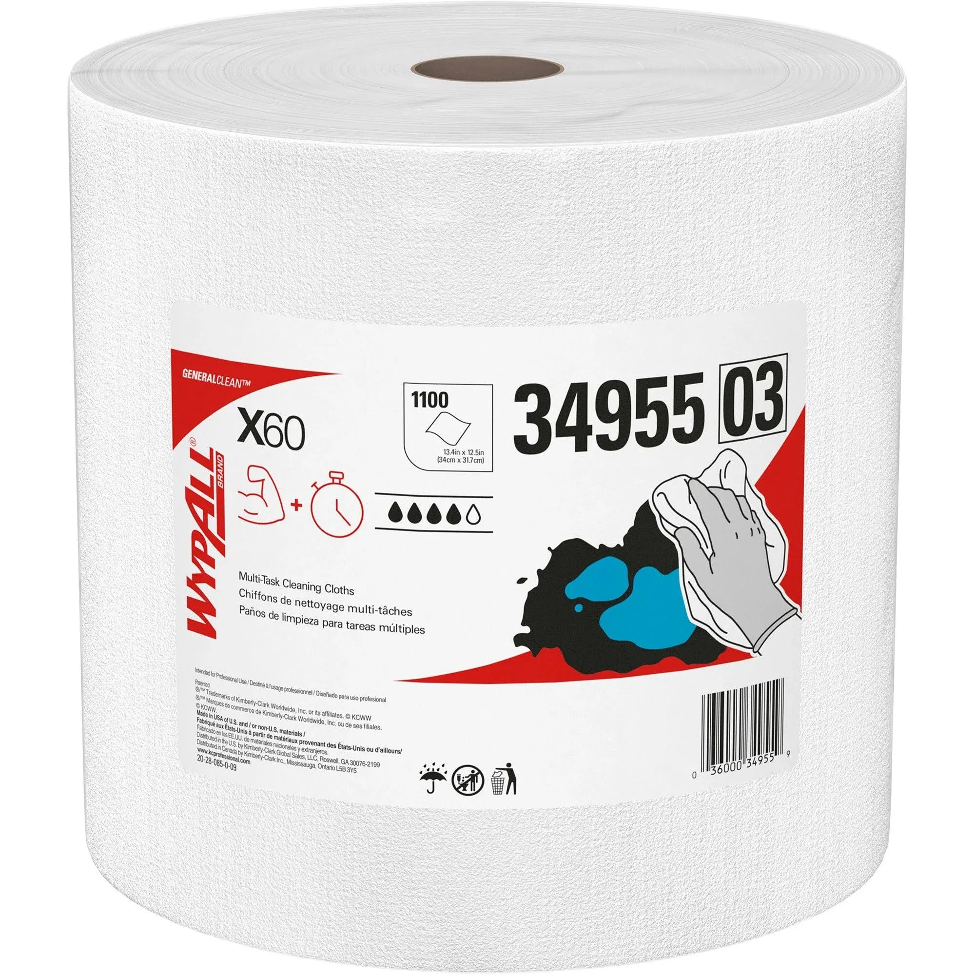 Wypall X60 Jumbo Roll (White)