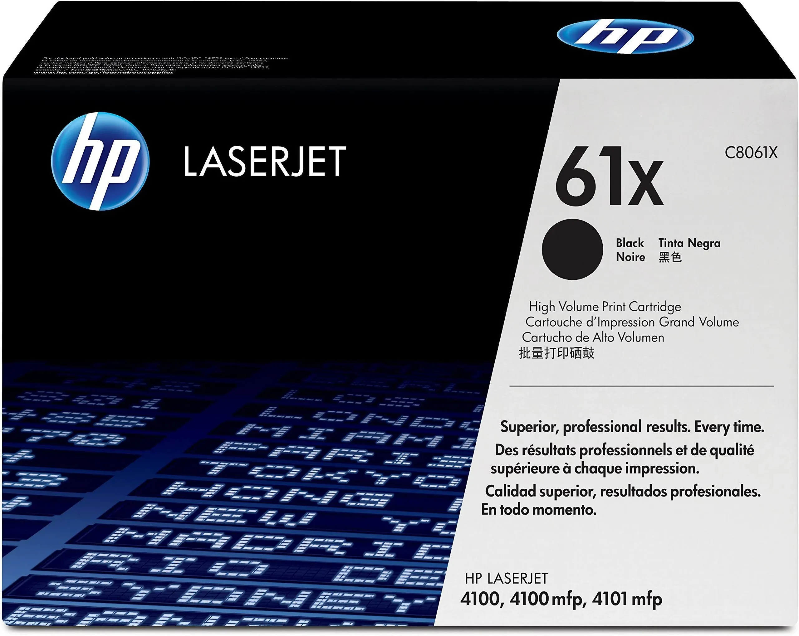 HP C8061X 61X Original Toner Cartridge - High Yield, Black