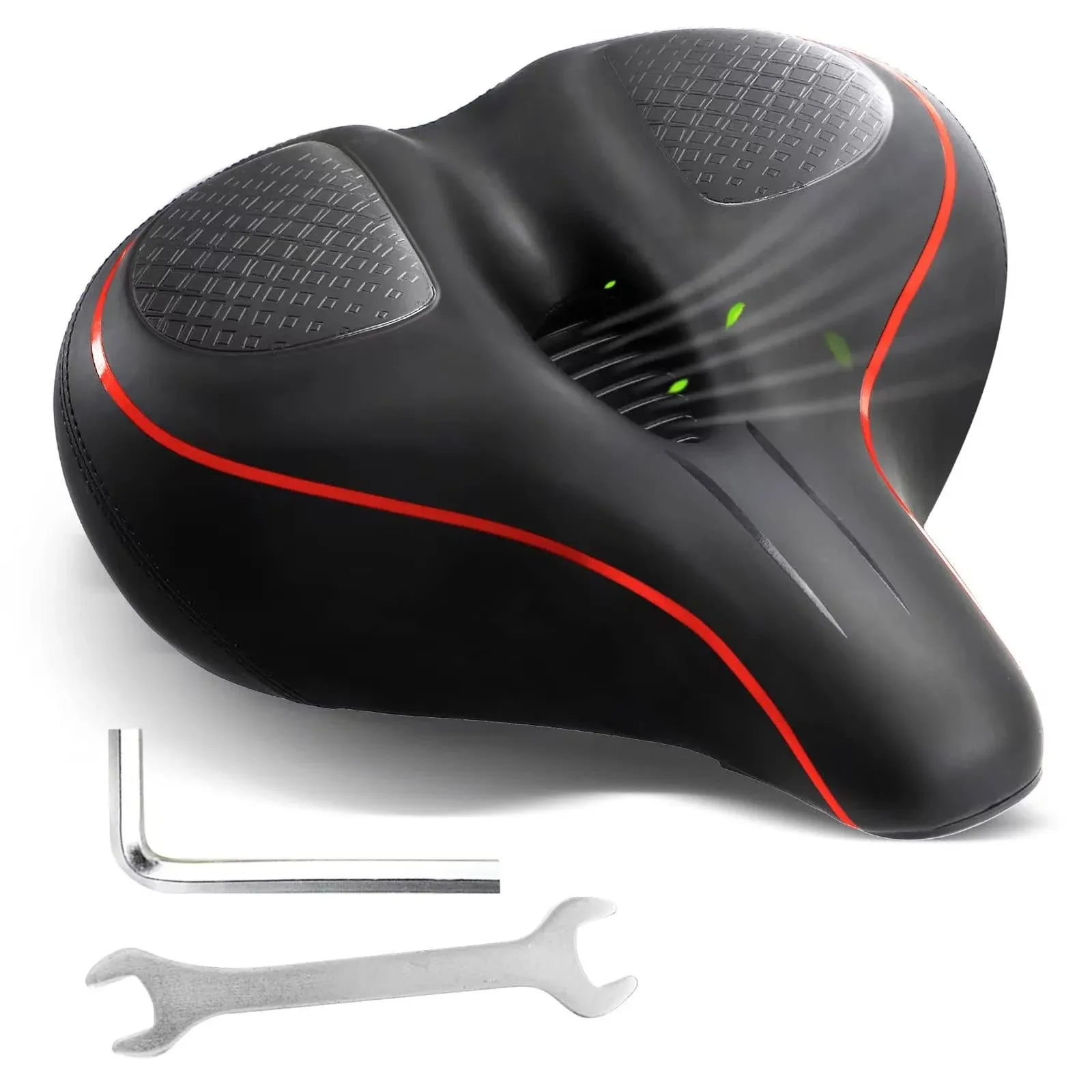 Oversized Bike Seat for Peloton Bike &amp; Bike+, Replacement Bike Saddle Memory Foa