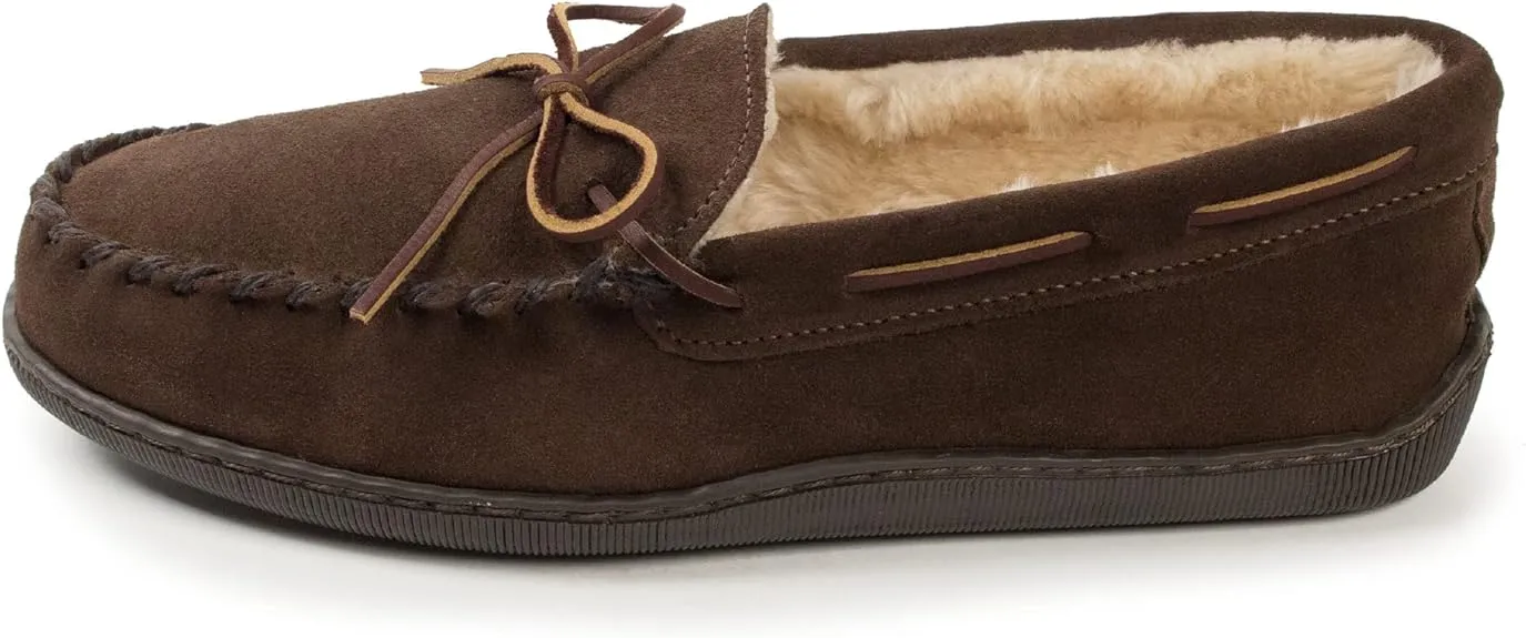 Minnetonka Men's Pile Lined Hardsole Slipper