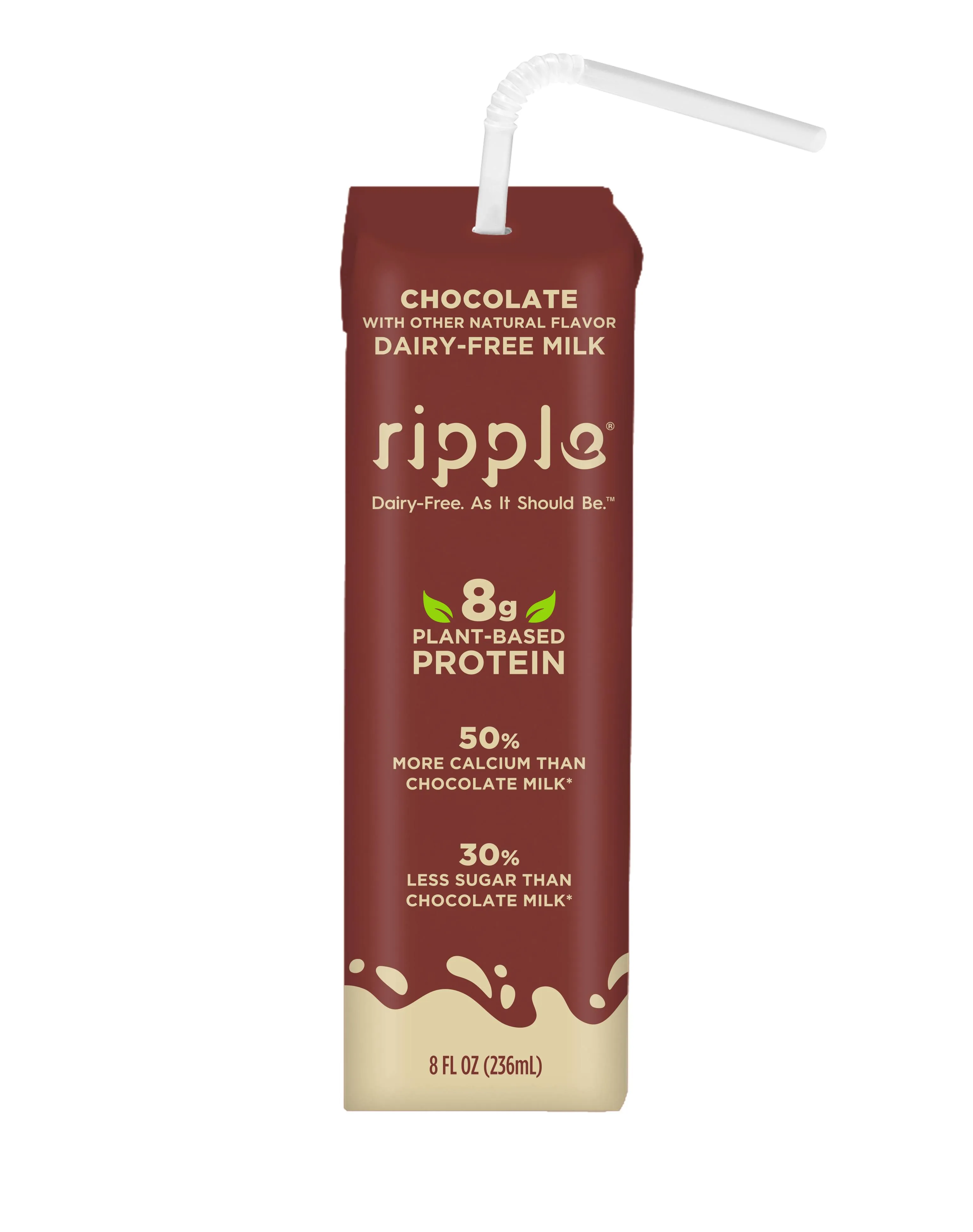 Ripple On-The-Go Non-Dairy Chocolate Milk (12-Pack)