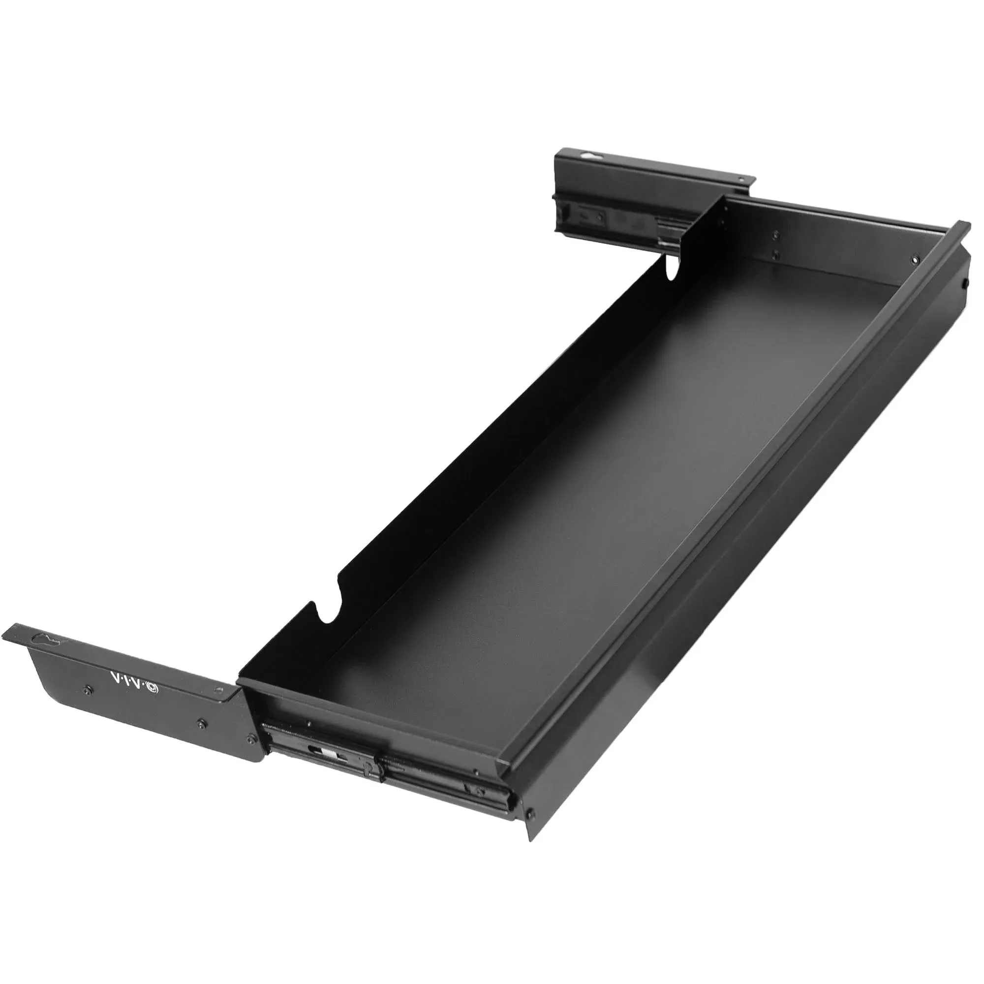 vivo Black Extra Large 33 inch Under Desk Pull Out Storage Drawer for Desk