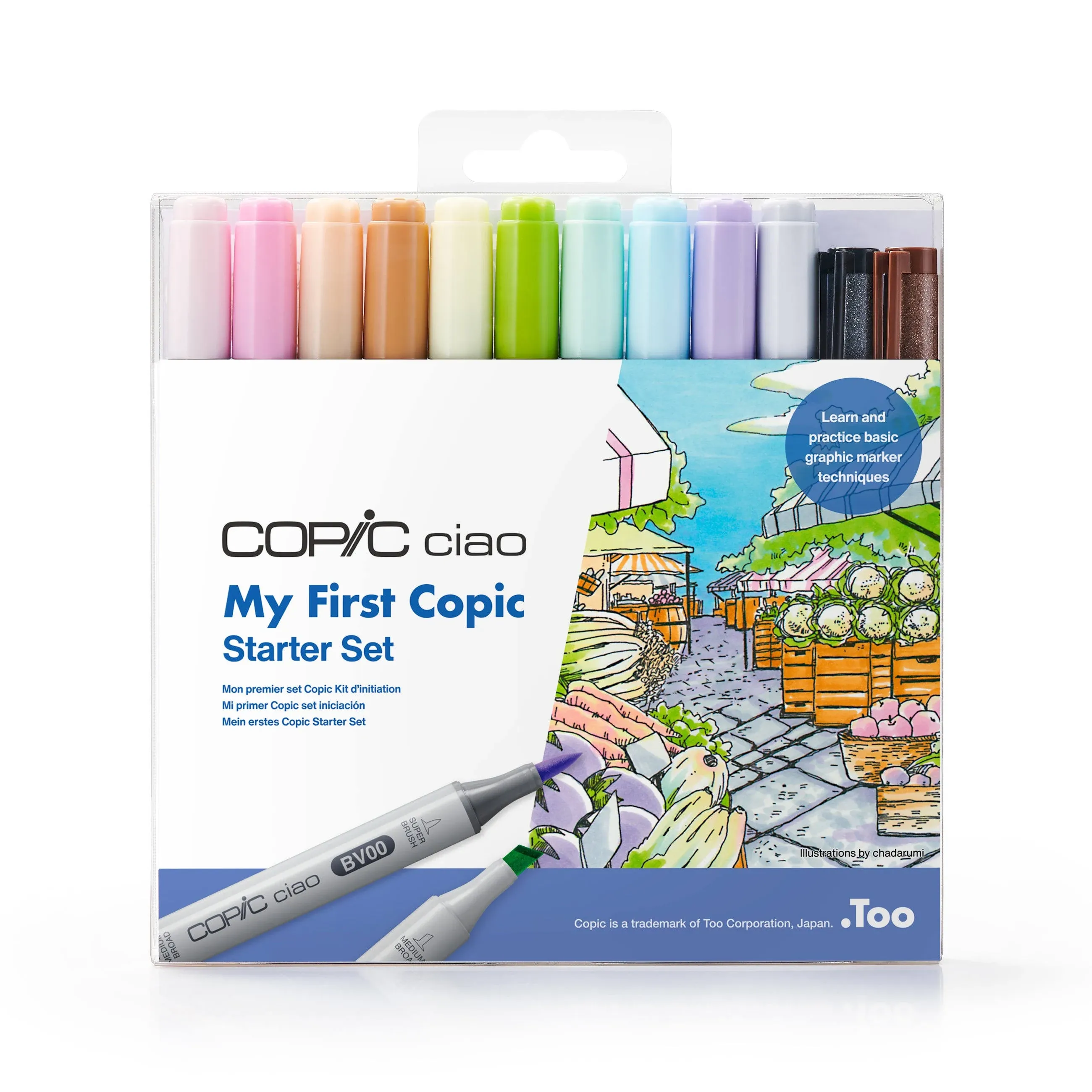 Copic Ciao First Starter Set Alcohol Marker, Assorted