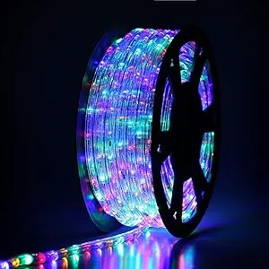 Buyagn 100ft LED Rope Lights, Cuttable & Connectable Outdoor String Lights Waterproof Decorative Lighting for Indoor/Outdoor,Deck, Patio,Backyards